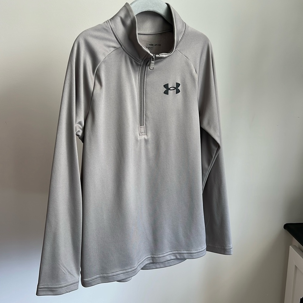Under Armour Boys' Tech 2.0 1/2 Zip gray